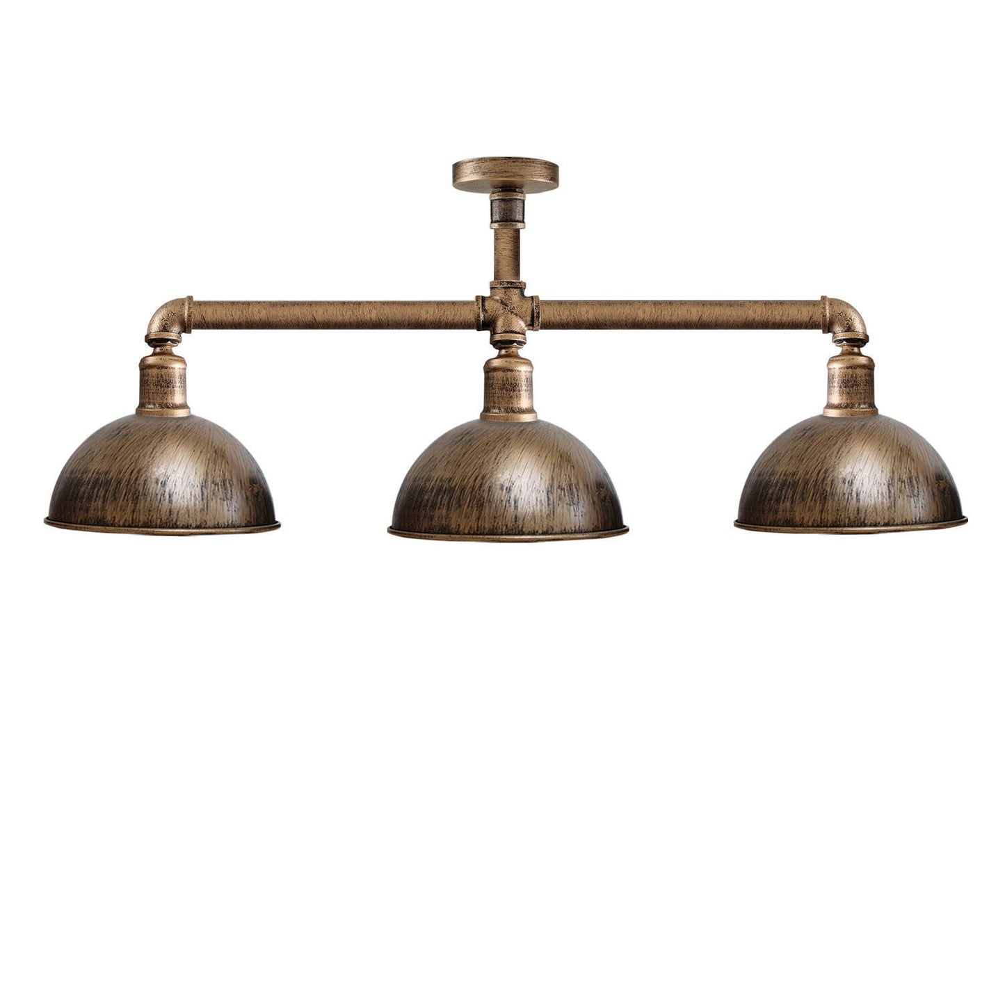 3 Pendant Pipe Light Vintage Industrial Suspended Arm 3 Head Ceiling Lamp E27 ~3596