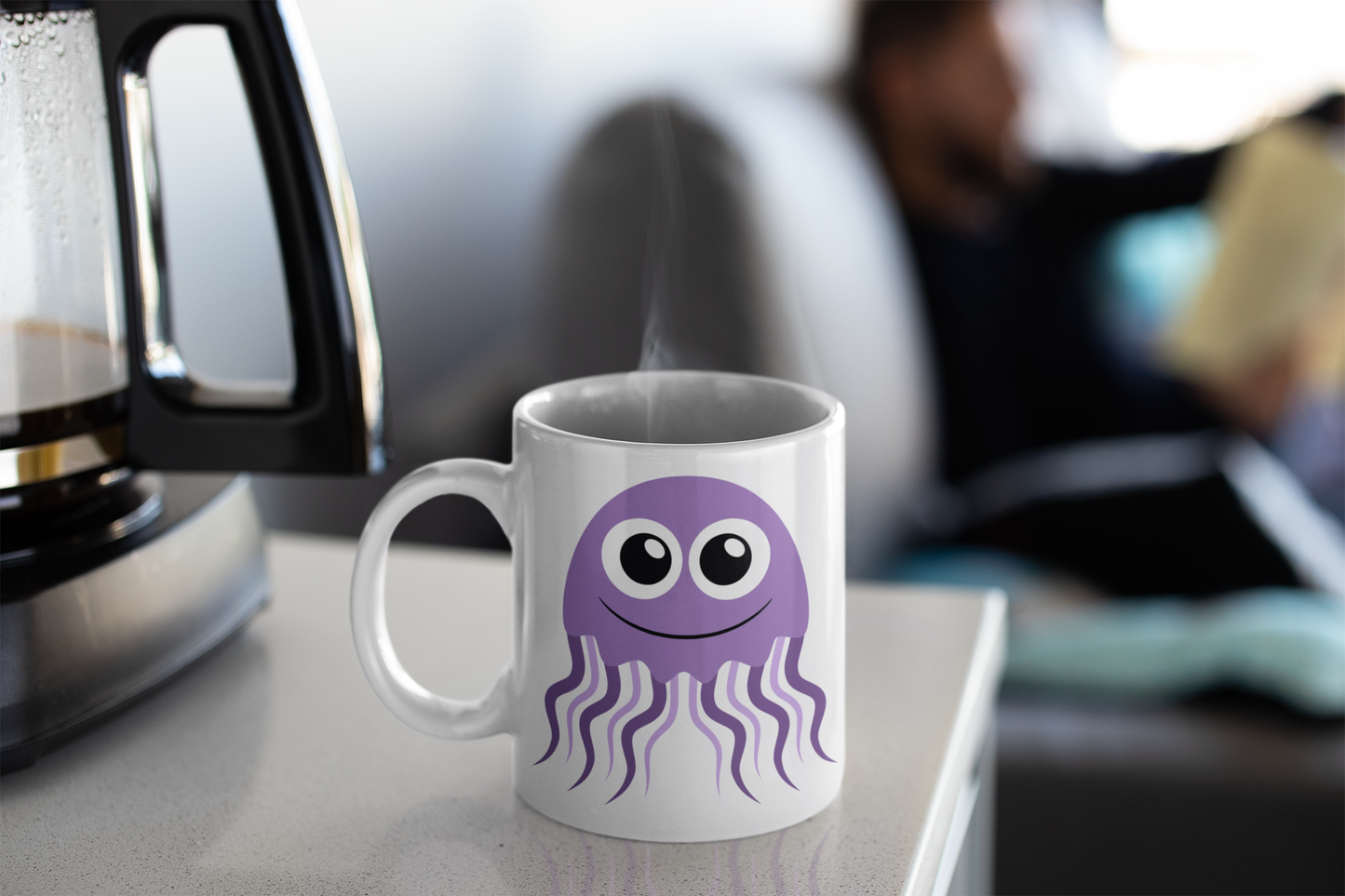 Adorable Squid Sea Animal Personalised Your Name Gift Mug-4