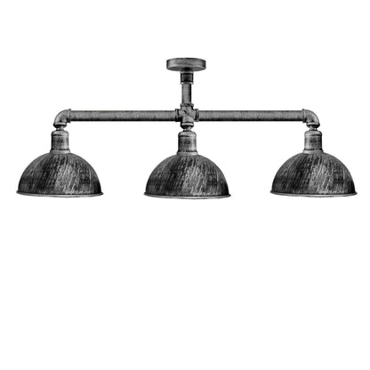 3 Pendant Pipe Light Vintage Industrial Suspended Arm 3 Head Ceiling Lamp E27 ~3596
