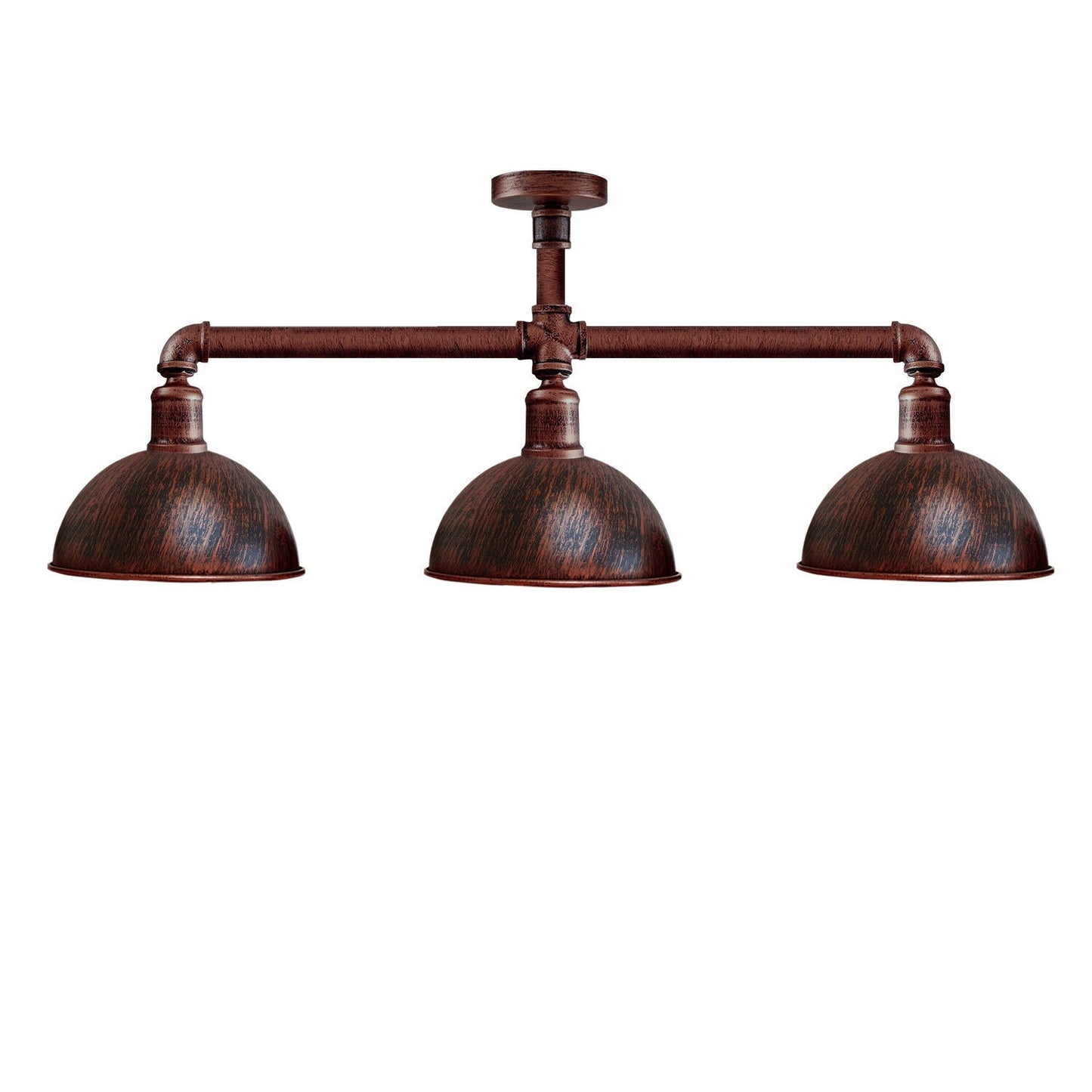 3 Pendant Pipe Light Vintage Industrial Suspended Arm 3 Head Ceiling Lamp E27 ~3596