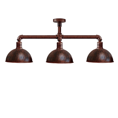 3 Pendant Pipe Light Vintage Industrial Suspended Arm 3 Head Ceiling Lamp E27 ~3596