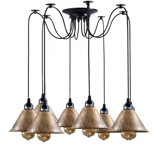 Industrial Retro Modern 8Way Vintage Loft Spider Ceiling Pendant Light~1131