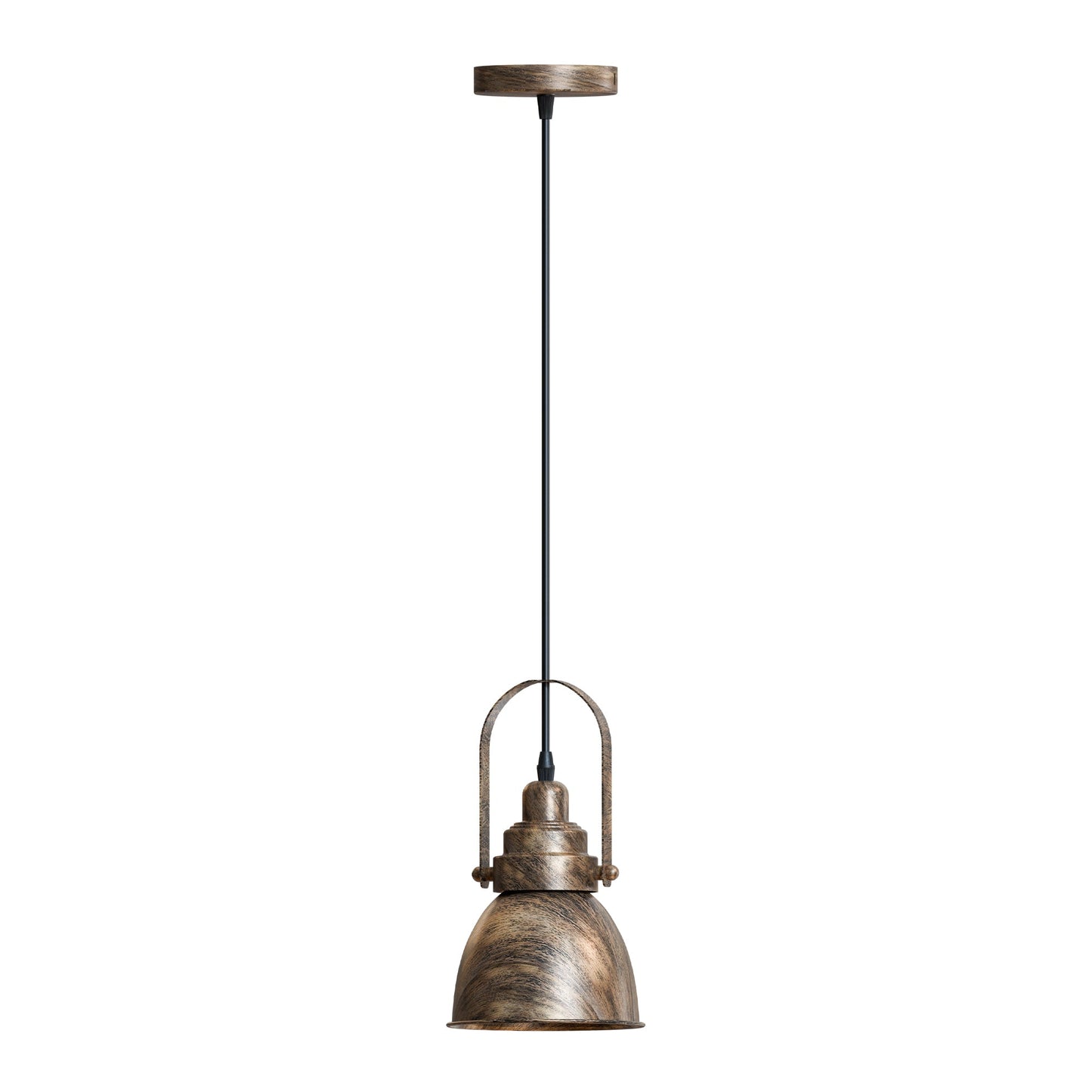 Black Metal Single Head Adjustable Pendant Light~6117