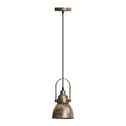 Black Metal Single Head Adjustable Pendant Light~6117