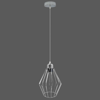 Chrome Retro Vintage Loft Style Ceiling Lamp Shade Easy Fit E27 Base Screw~4293