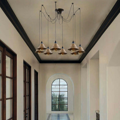 Industrial Retro Modern 8Way Vintage Loft Spider Ceiling Pendant Light~1131
