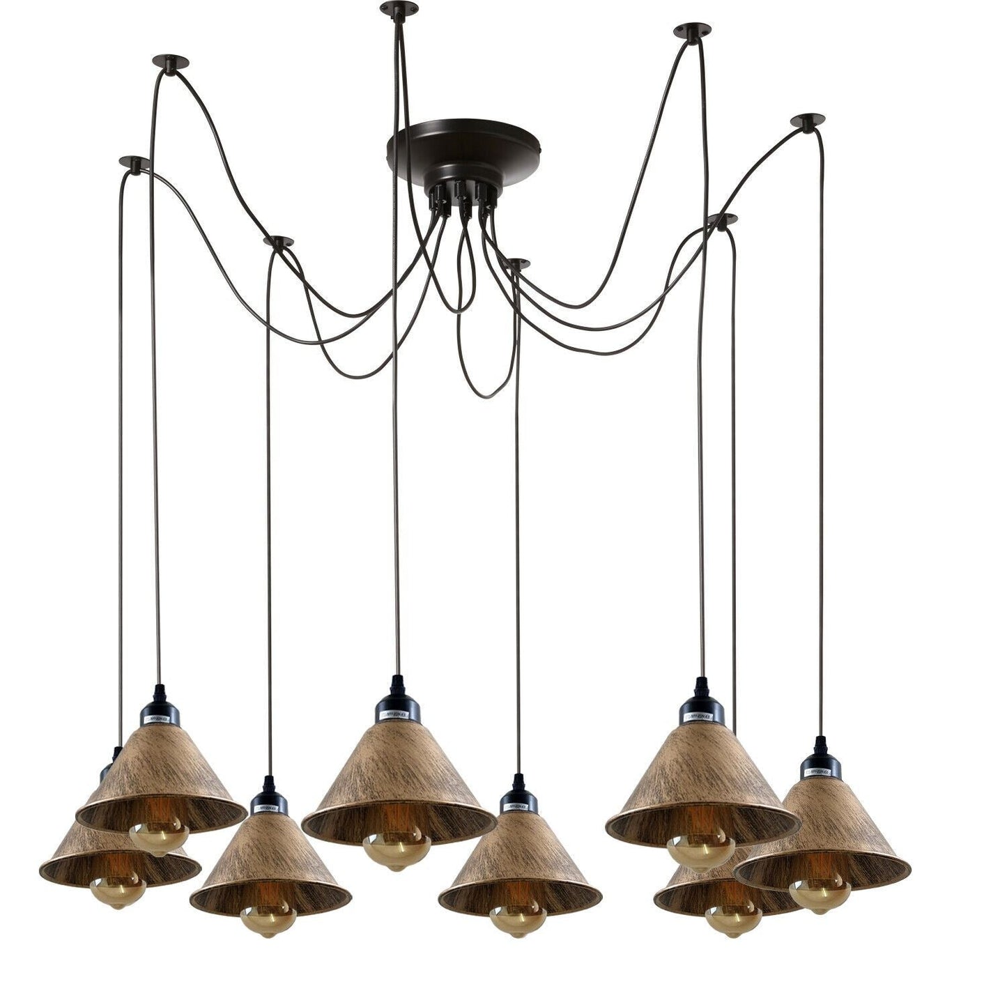Industrial Retro Modern 8Way Vintage Loft Spider Ceiling Pendant Light~1131