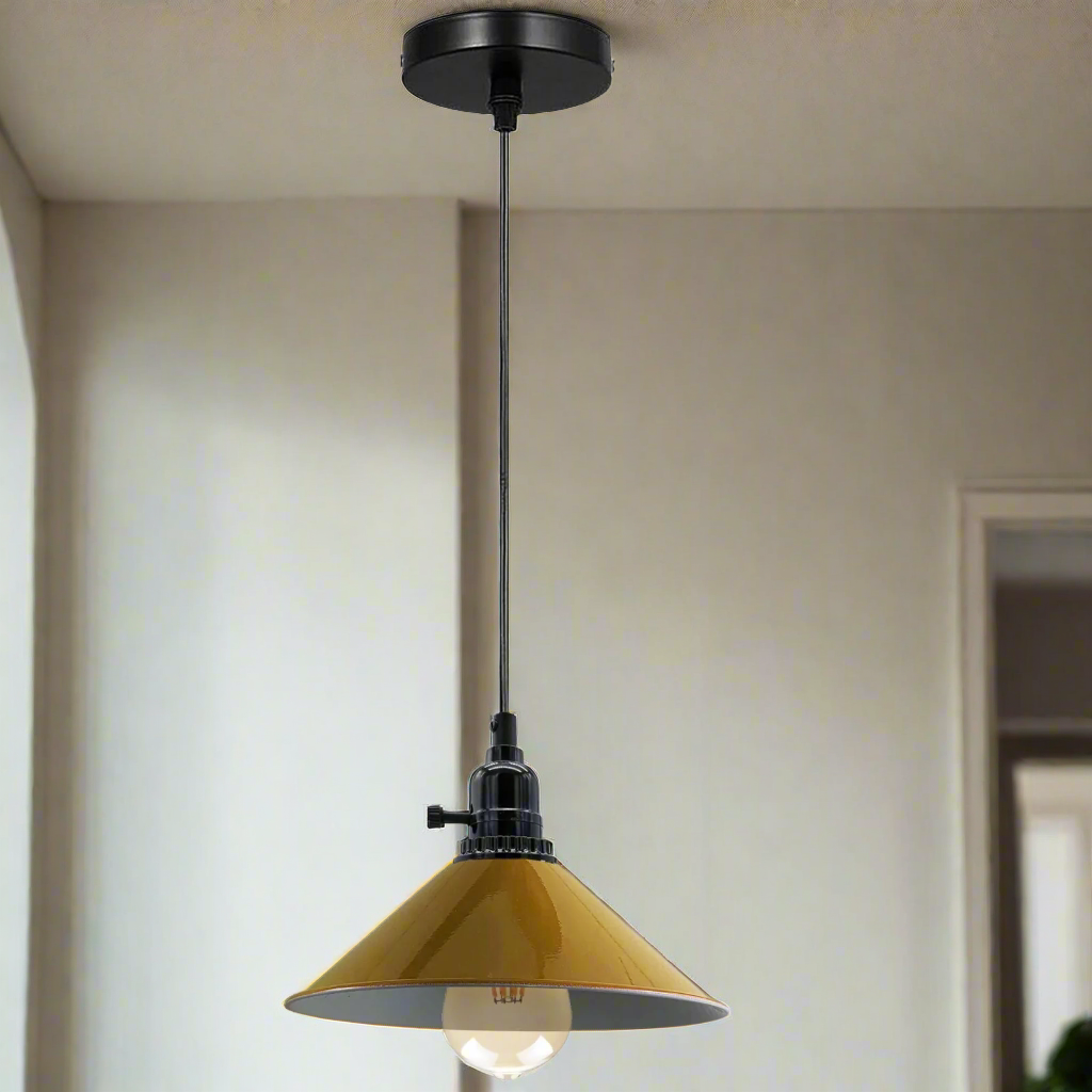 Modern Ceiling Yellow Pendant Light Lamp Shade Chandelier~3175