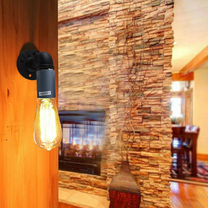 Water Pipe Wall Lamp Industrial style single wall light fitting~1523