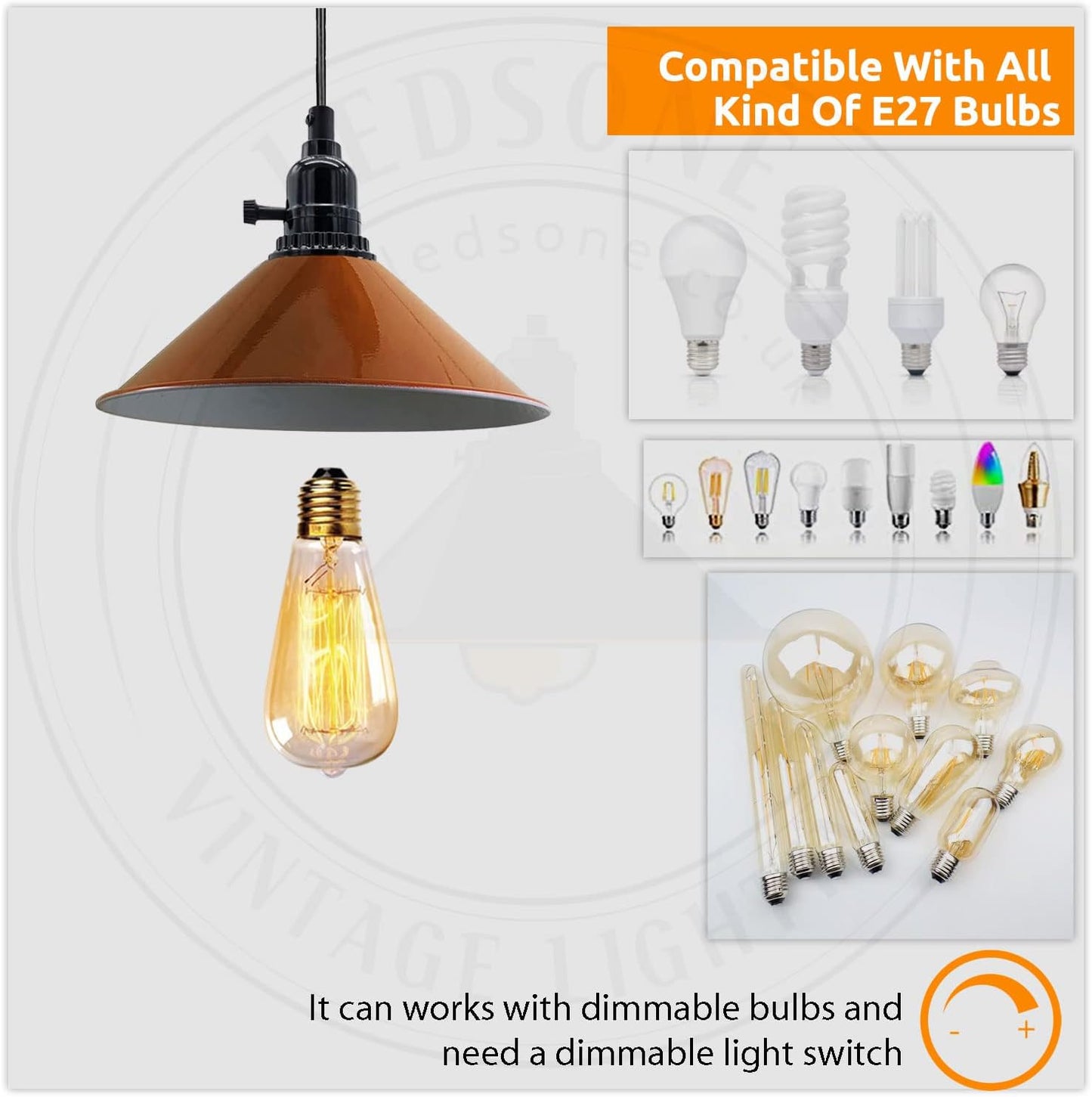 Modern Ceiling Yellow Pendant Light Lamp Shade Chandelier~3175
