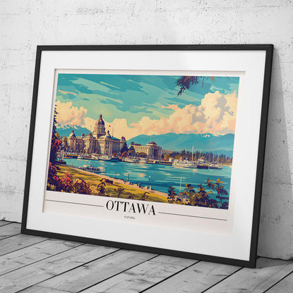 Ottawa Canada City World Travel - Rolled Poster Wall Art Print