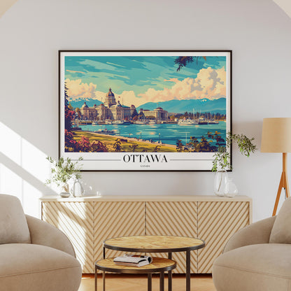 Ottawa Canada City World Travel - Rolled Poster Wall Art Print