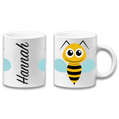 Adorable Bee Insect Personalised Your Name Gift Mug-0