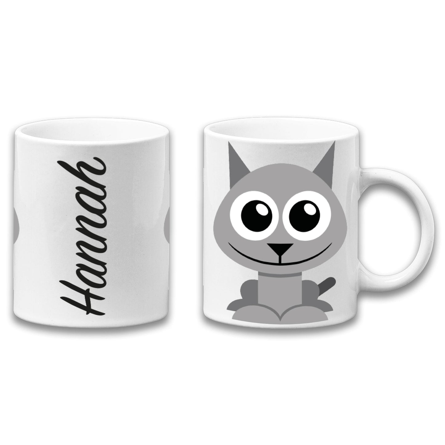 Adorable Cat Personalised Your Name Gift Mug-0
