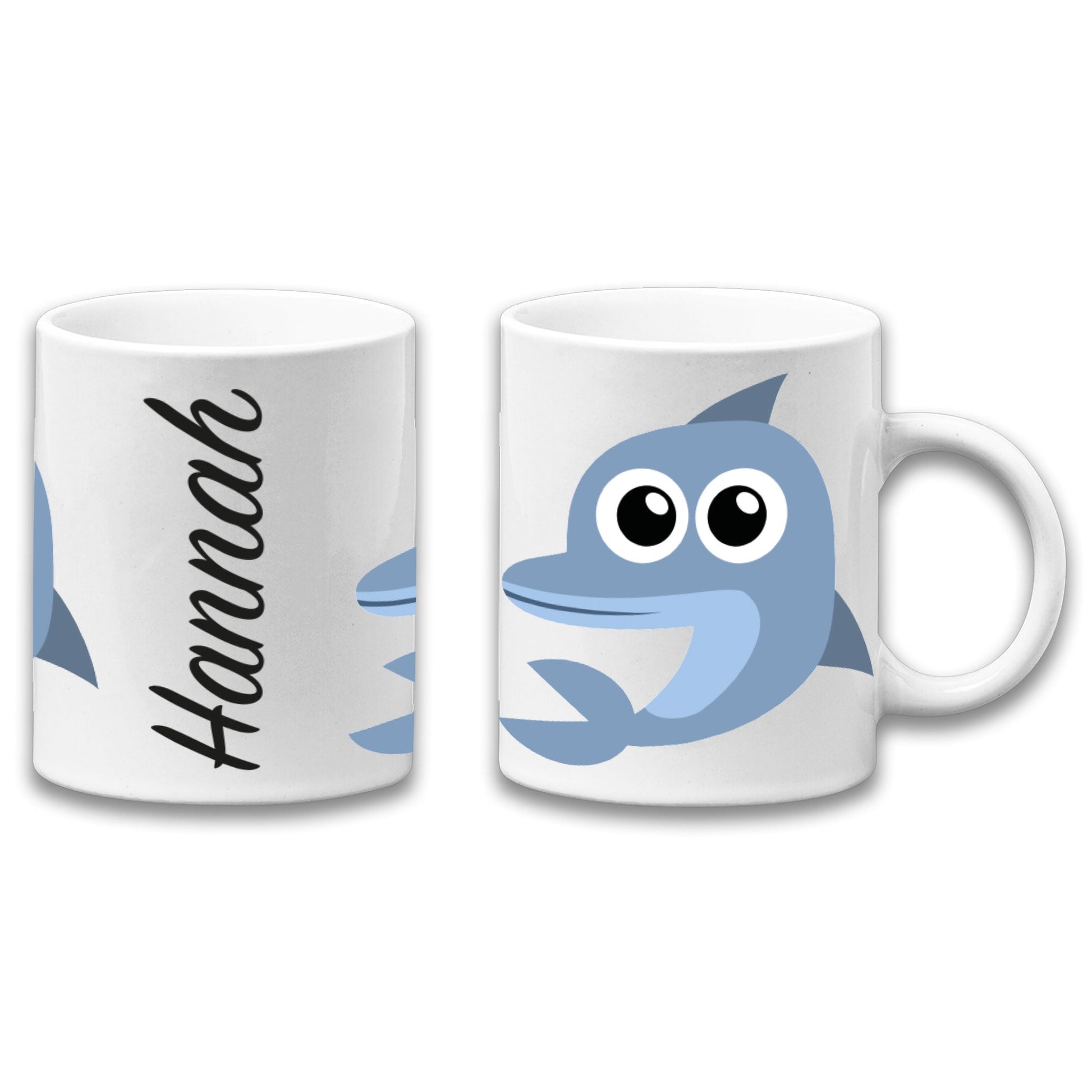 Adorable Dolphin Sea Animal Personalised Your Name Gift Mug-0