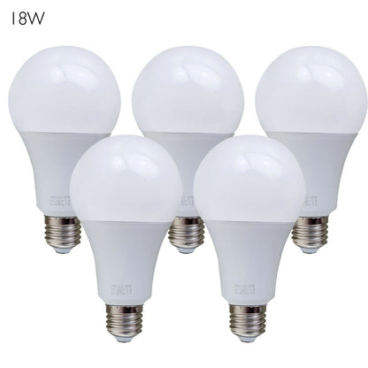 5 Pack-A60_E27 Bulb Standard Base_LED 6000K White Light Bulbs~1950