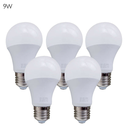 5 Pack-A60_E27 Bulb Standard Base_LED 6000K White Light Bulbs~1950