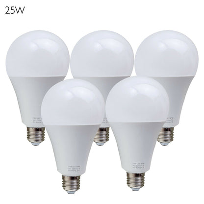 5 Pack-A60_E27 Bulb Standard Base_LED 6000K White Light Bulbs~1950